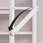 Art Deco Bambusa Rectangle Shoe Rack with 6/5/7 Shelves for 21-30/11-20/1-10 Pairs in Drawing Room