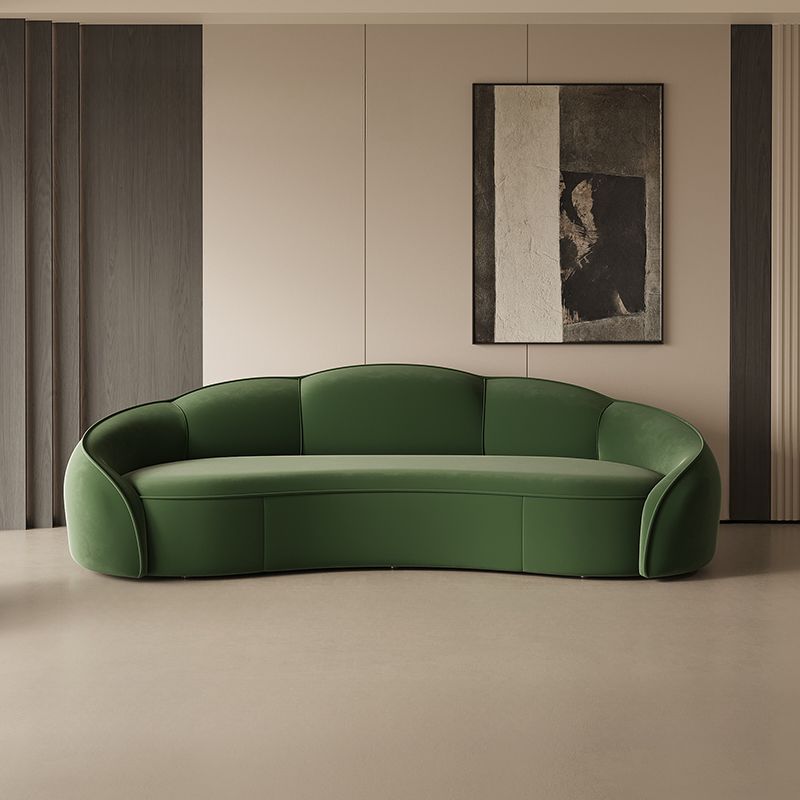Versatile Olive Green/Ivory/Sand Sofa/Loveseat/Single Sofa with Sloped Arms and Concealed Support