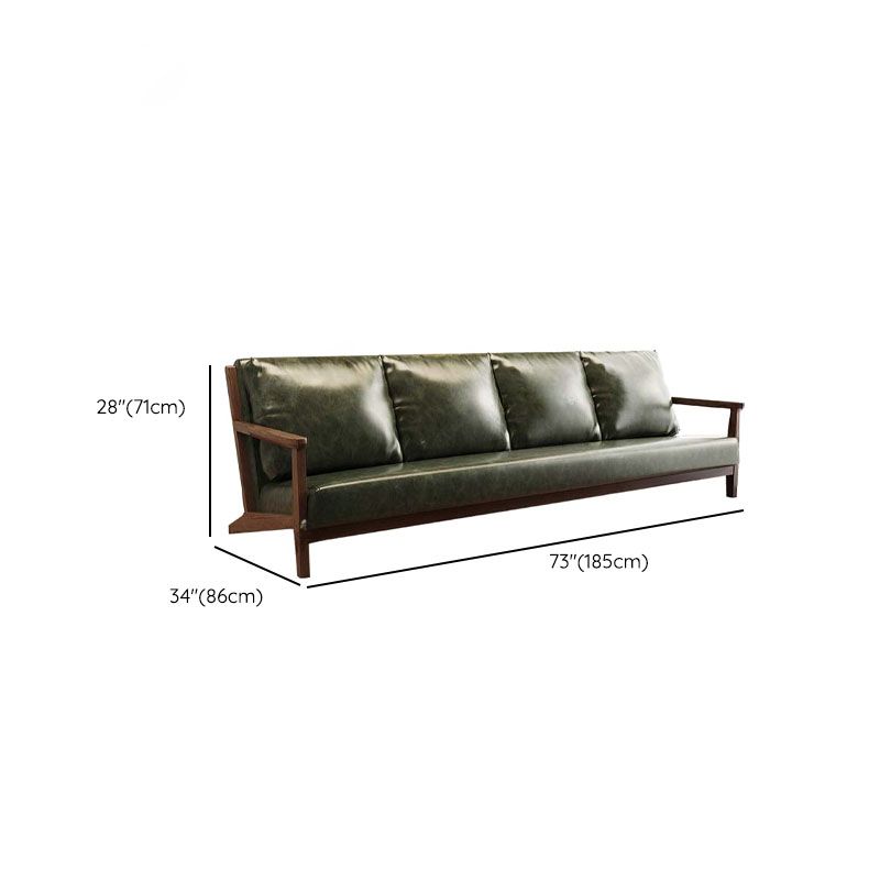 Modern Simple Style Single Sided Booth in Light Gray/Jade Green/Cocoa with Armrest and Foam Upholstery