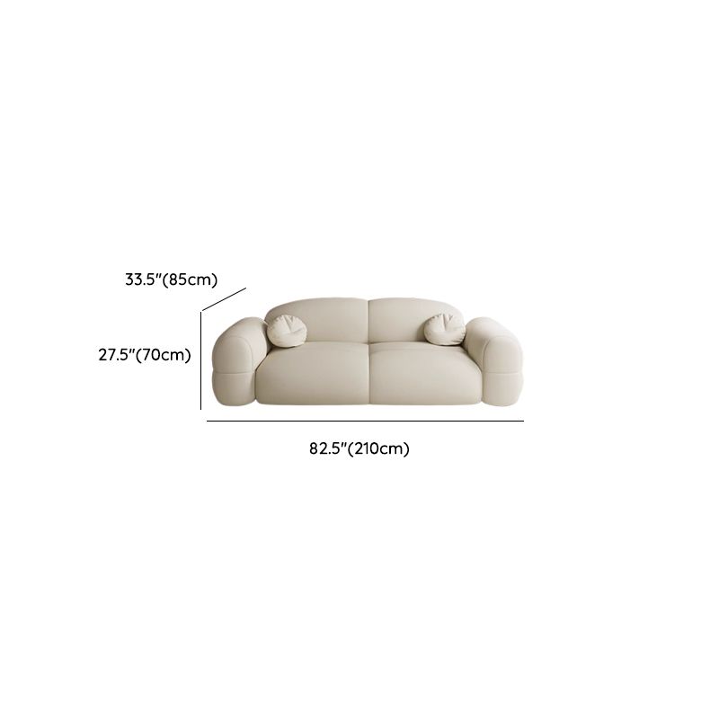 Versatile Grey/Blush/Amber Flannel Standard Sofa/Loveseat with Arm and Concealed Support