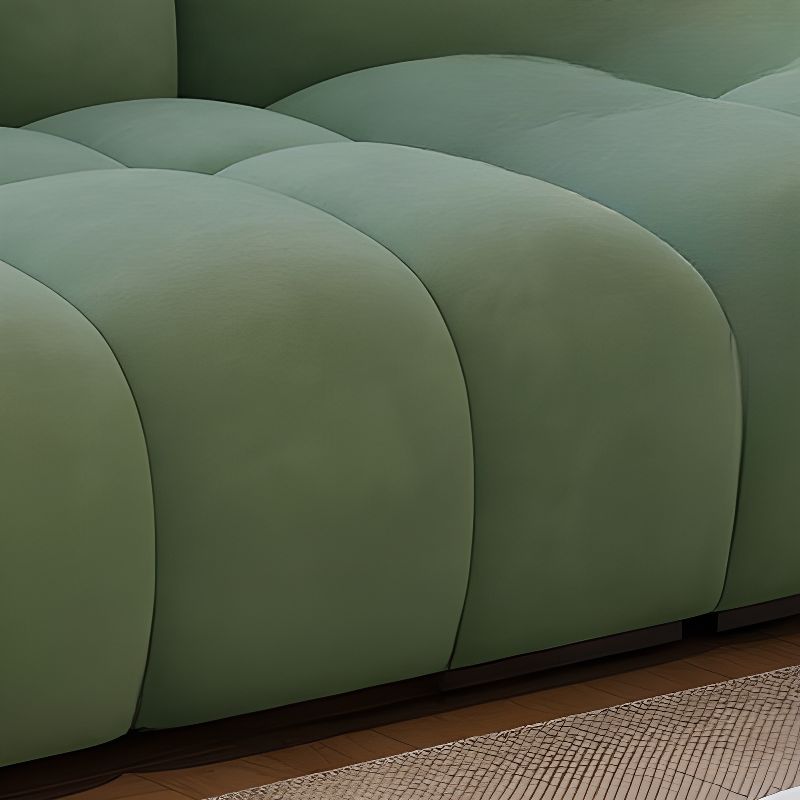 Drawing Room Standard Sofa in Sage Flannel with Armrest and 1 Pillow