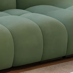 Drawing Room Standard Sofa in Sage Flannel with Armrest and 1 Pillow