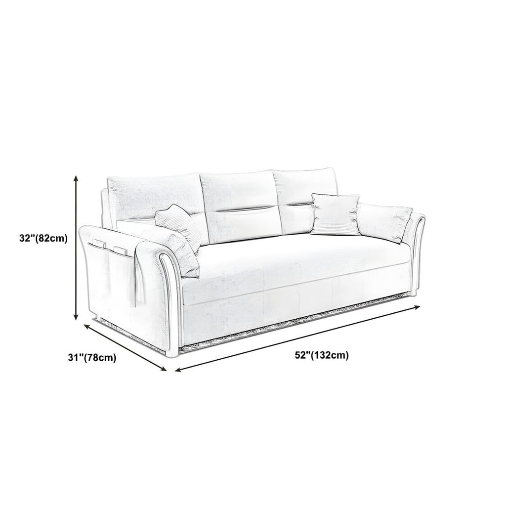 Fabric Sofa Bed Settee Furniture Flared Arm Latex Filled Sofa