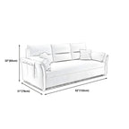 Fabric Sofa Bed Settee Furniture Flared Arm Latex Filled Sofa