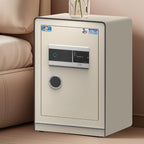 Steel Security Safe with Battery, Pry Resistant Durability, Drawers, Keys, Interior, and Shelves Included
