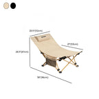 Solid Color Arm Recliner in Beige, Space-saving Design with Alloy Frame, Standard Base, Pocket Storage, and Removable Back