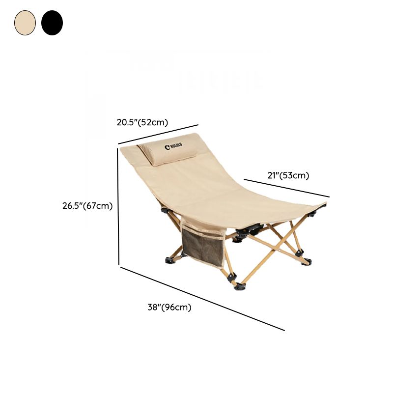 Solid Color Arm Recliner in Beige, Space-saving Design with Alloy Frame, Standard Base, Pocket Storage, and Removable Back