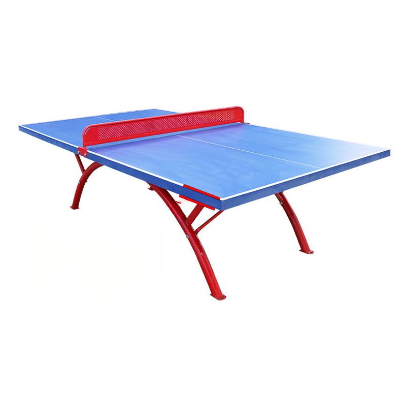 Versatile Indoor and Outdoor Cerulean Ping Pong Table with Freeze Resistant Features and Included Table Tennis Paddle