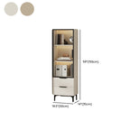 Detached Accent Cabinet with Damp-proof, Scratch-immune Glazed Door, Grip Bars in Chalk, and Soft Close Drawer