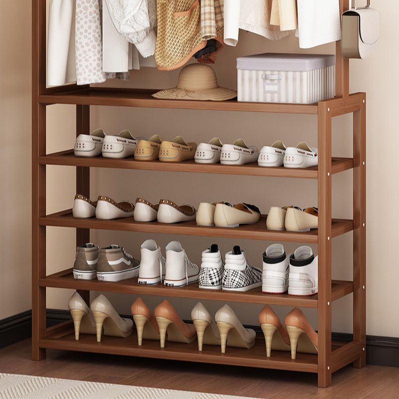 Modern Simple Style Hall Rack with 5 Shelves/4 Shelves and 1 Hook