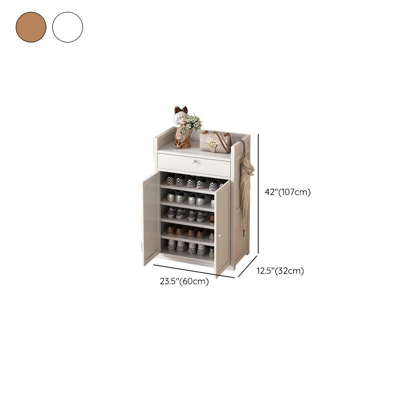 Bambusa 7-tier/6 Tiers/8-tier Shoe Displays with Horizontal Sloping Shelves and Dustproof Cover
