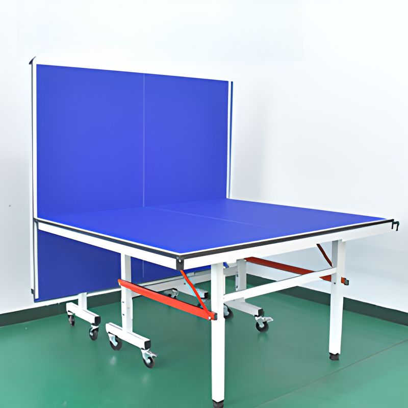 Indoor/Outdoor Cerulean Synthetic Laminate Ping Pong Table with Included Paddle
