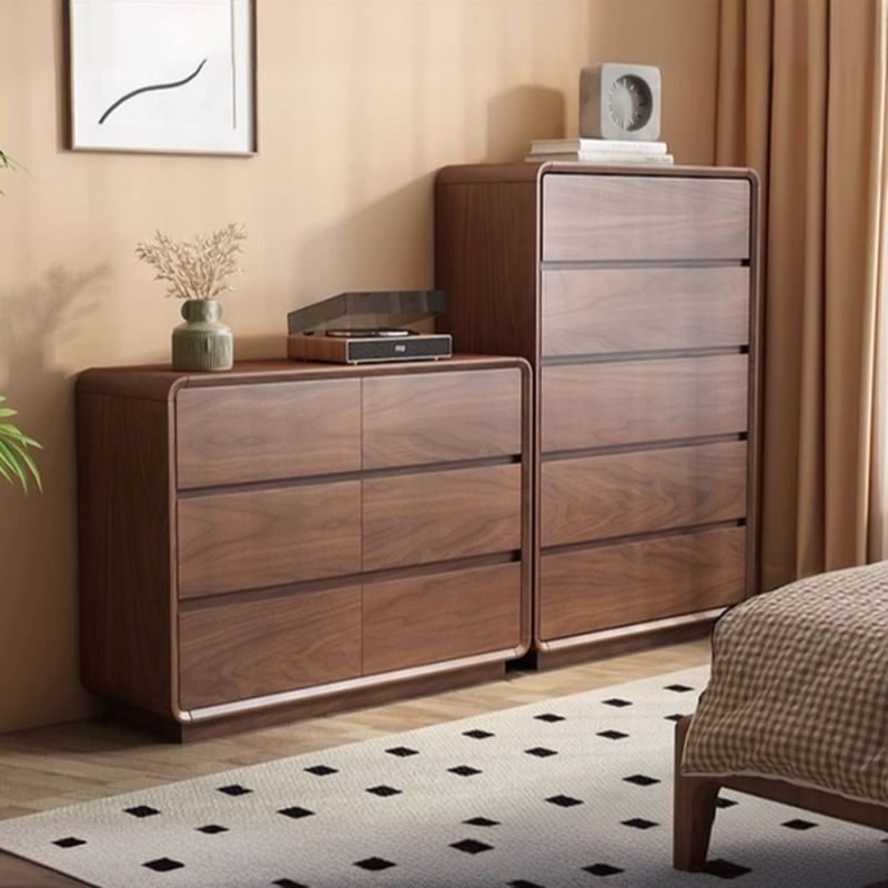Cocoa Casual Rubberwood Console Dresser/Semainier with 9/6/8 Drawers in Horizontal/Vertical Orientation