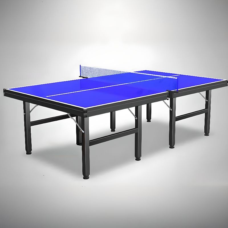 Indoor Ping Pong Table with Synthetic Laminate Top in Ink/Dark Blue and Included Table Tennis Paddle