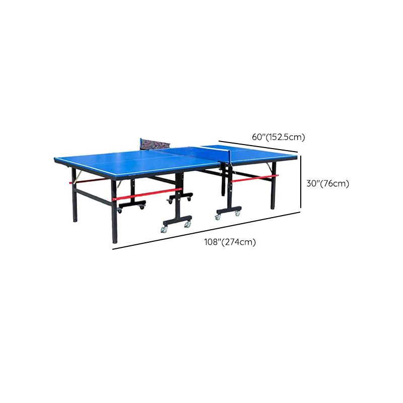 Versatile Indoor and Outdoor Ping Pong Table with Synthetic Laminate Top in Ink/Cerulean