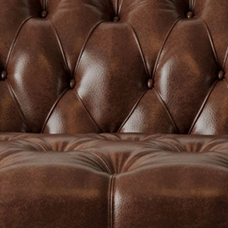 Modish Solid Color Water Resistant Standard Sofa in Midnight Black/Jade Green/Espresso, Seats 3/2-seater with 1 Pillow