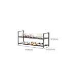 Modern Rectangle Ink Metal 21-30 Pairs/11-20 Pairs/1-10 Pairs Shoe Rack for Drawing Room with 7 Shelves/6 Shelves/4 Shelves