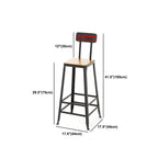 Industrial 1/5/7/9 Pieces Bar Table Set Rectangle Pine Wood Counter Table with High Stools