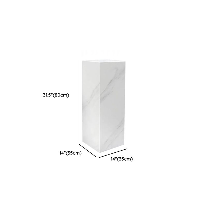 Up to 19 in L x 30 to 39 in/20 to 29 in H Stone Marble Square Unfinished Display Table