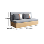 Cotton Blend Contemporary Convertible Bed Sofa Couch with Pillows