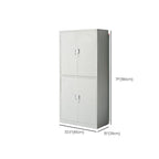 Ivory Trendy Alloy Supplies Cabinet with Locker, Adjustable Shelving, Locking Door, and 1-Wide Compartments