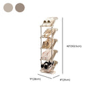 Art Deco Polymerized Material Rectangle Shoe Rack for 1-10 Pairs in Drawing Room with Individual Shoe Cubby Holes
