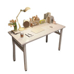 Modern Rectangular Desk Sets for Home Office with Chair, White Writing Desk Included, Twin Pedestal