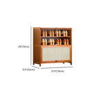Sepia Bambusa 4-tier Shoe Storage Cabinet