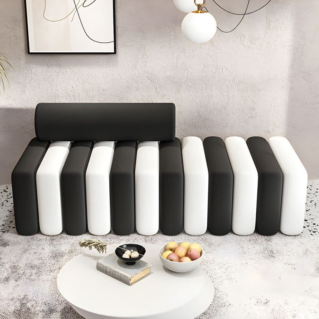 Velvet Contemporary Standard Sofa Armless Sofa for Living Room, Apartment