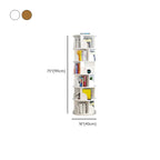 Barrister Bookcase with 6-Shelf/7 Shelves/5-Shelf, Lumber Frame, Vertical or Horizontal, Closed Back
