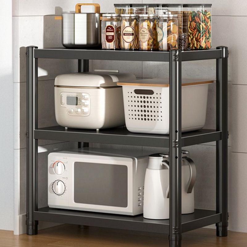 Ink Minimalist Rectangular Warehouse Storage Rack with Steel Frame and Adjustable Shelves, Detached