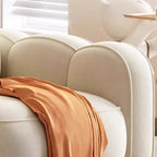 Standard Sofa/Loveseat in Flannel with Rose/Butter Color/Light Green Upholstery and Armrest
