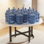 Trendy Folding Circular-shaped Foldable Banquet Table with Rust Resistant Laminate Top