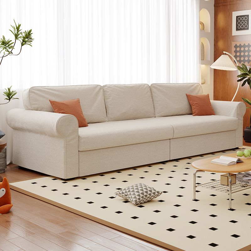 Modish Solid Color Stain Resistant Standard Sofa in Black/Jade Green/Taupe for 4-seater/5 Person with 2 Pillows