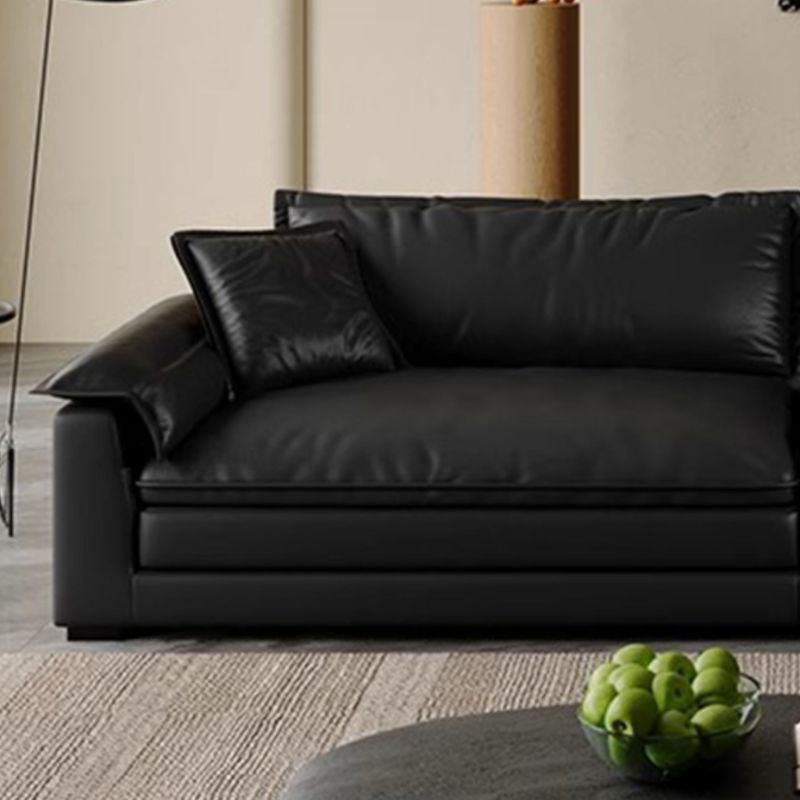 Drawing Room Standard Sofa in Midnight Black with Armrest