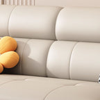 Modish Solid Color Stain Resistant Standard Sofa/Loveseat/Single Sofa in Beige with Arm, 4-seater/3-seater/6-Seater