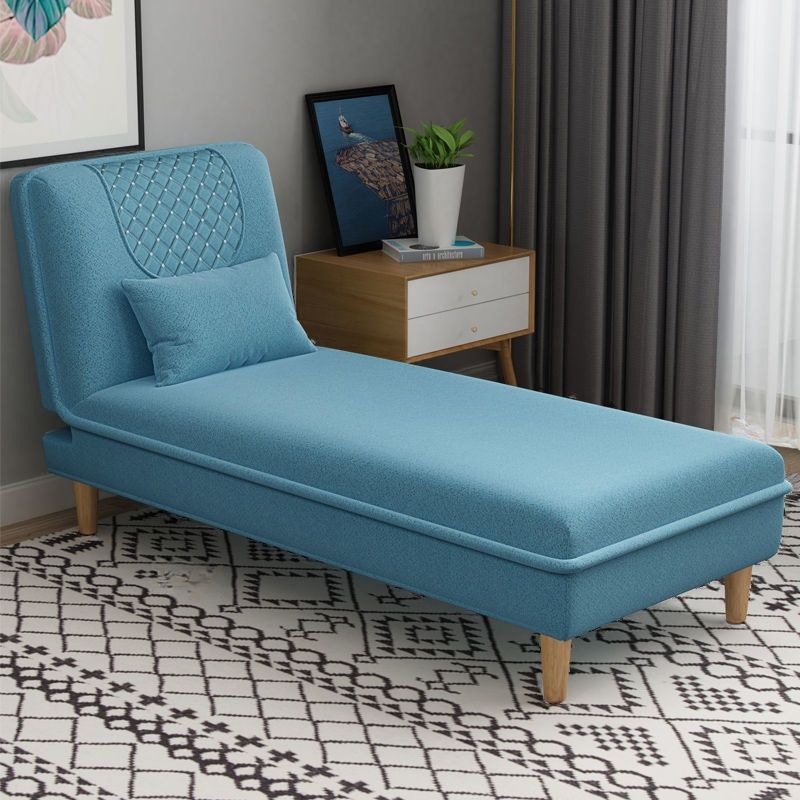 Contemporary Solid Color Chaise Lounge Indoor with Pillow, Reclining and Alterable Features