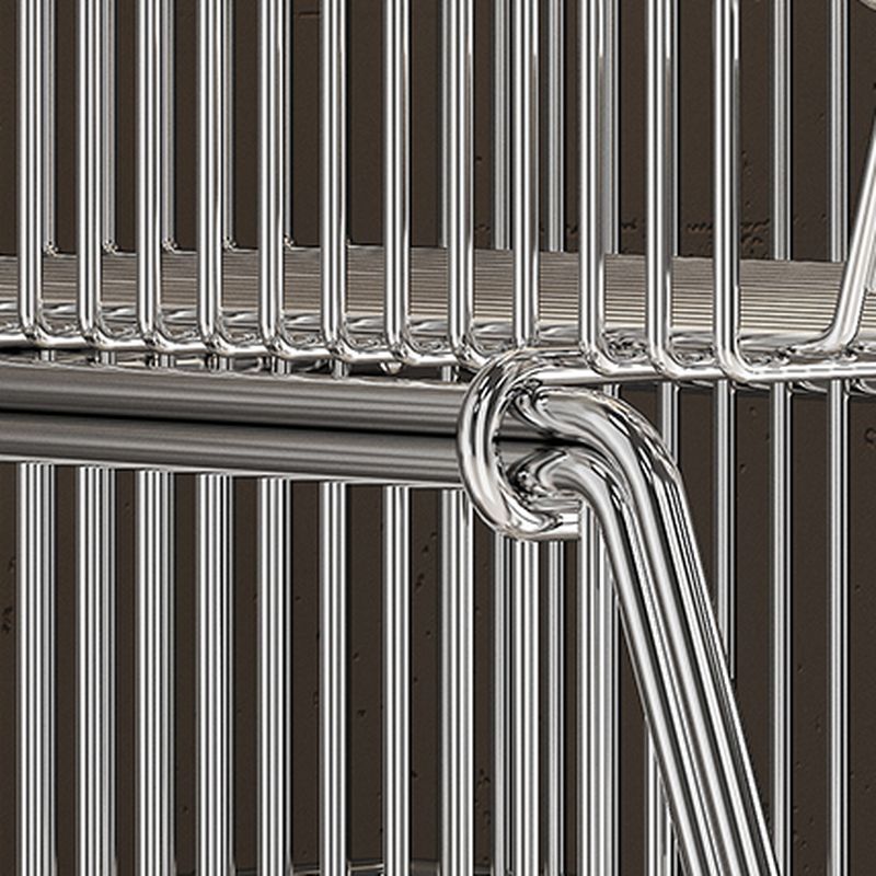 Portable Center with Wheels, Exterior Shelving, Wood Countertop, Open Storage, Basket, 3/4 Baskets in Caramel