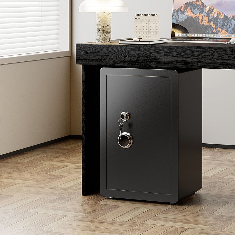 Steel Security Safe, Pry Resistant, Lockable with Keys, Interior Lining and Shelves
