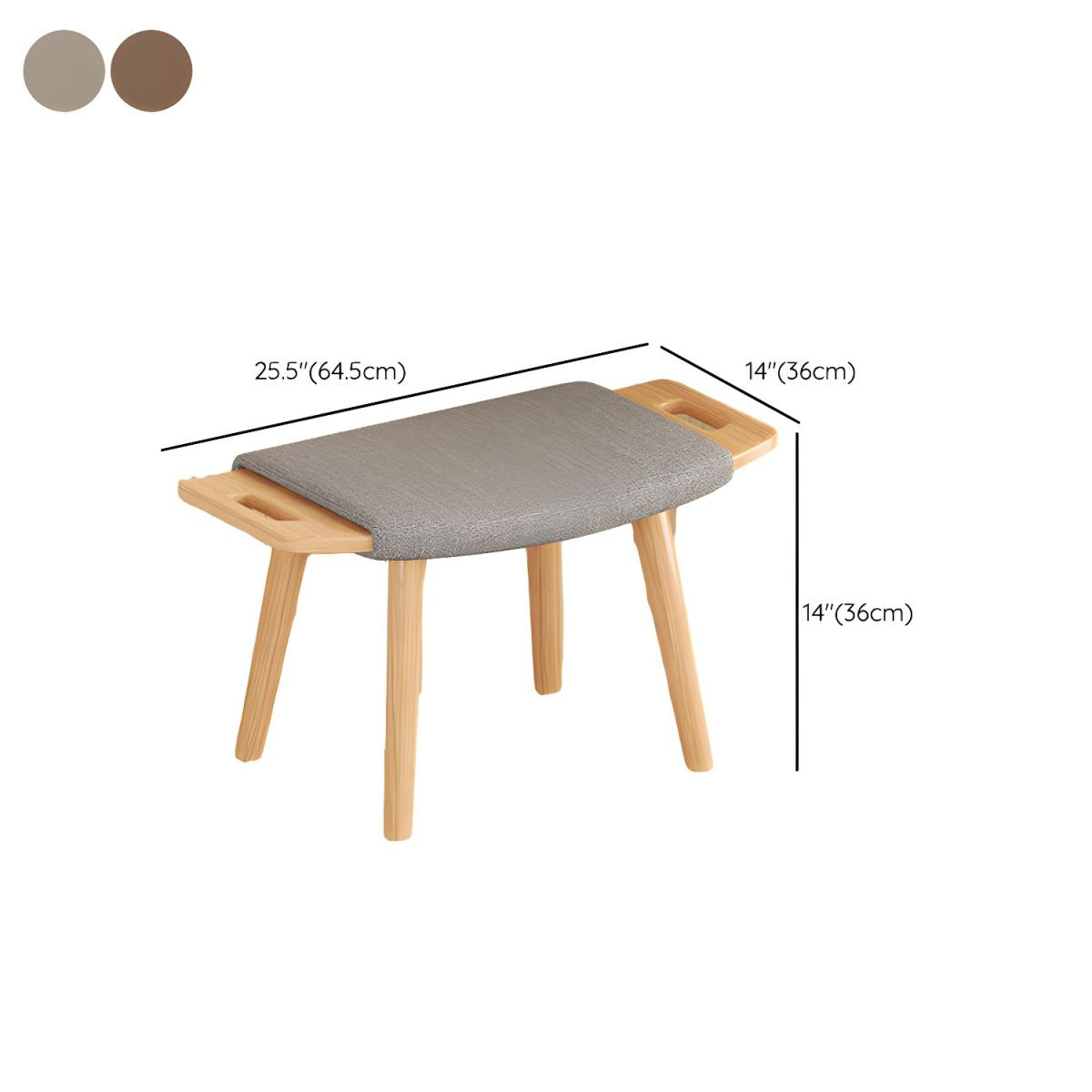 Traditional Indoor Wood Rocking Chair in Solid Color with Square Arms