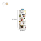 Barrister Bookcase with 6-Shelf/7 Shelves/5-Shelf, Lumber Frame, Vertical or Horizontal, Closed Back