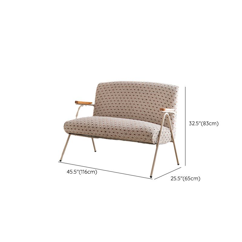 Modern Simple Style Single Sided Booth in Gray/Green/Cocoa with Armrest and Foam Upholstery