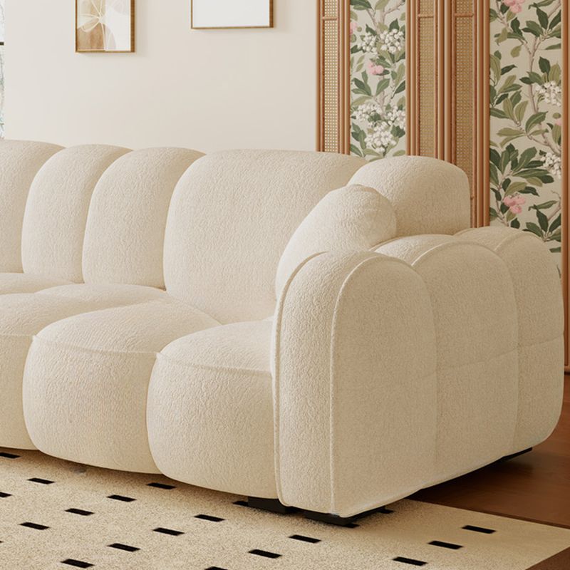 Drawing Room Standard Sofa in Midnight Black/Light Gray/Light Brown with Armrest