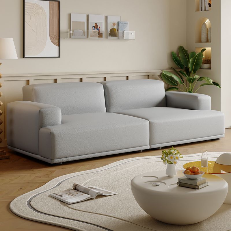 Modish Solid Color Standard Sofa in Black/Light Brown/Coffee for 5 Person/4-seater/3-seater