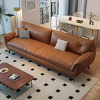 Drawing Room Tear Resistant Standard/Single Sofa in Amber Color with Armrest and 3 Pillows