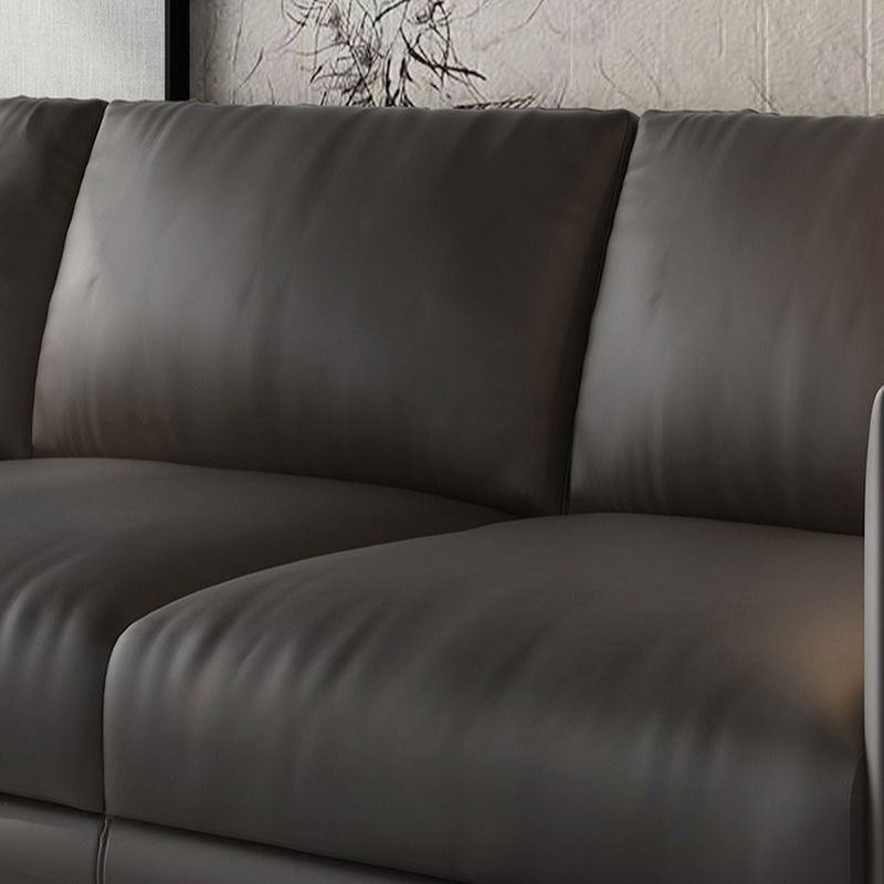 Contemporary Modern Solid Color Water Resistant Standard Sofa/Loveseat/Single Sofa in Ink, Seating for 3/2 People/Seats 1