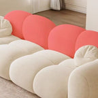 Trendy Solid Color Stain Resistant Standard Sofa in Grey/Taupe/Amber Color with Arm, 4-seater/Seats 3 and 2 Pillows