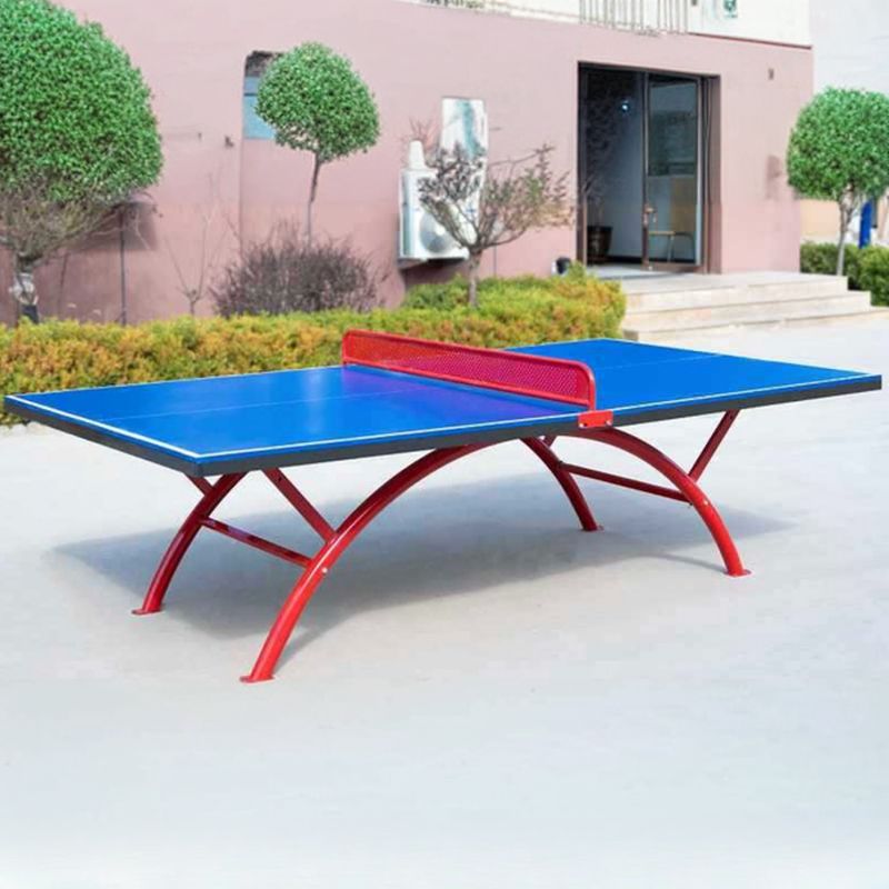Versatile Indoor and Outdoor Ping Pong Table with Synthetic Laminate Top in Ink/Cerulean