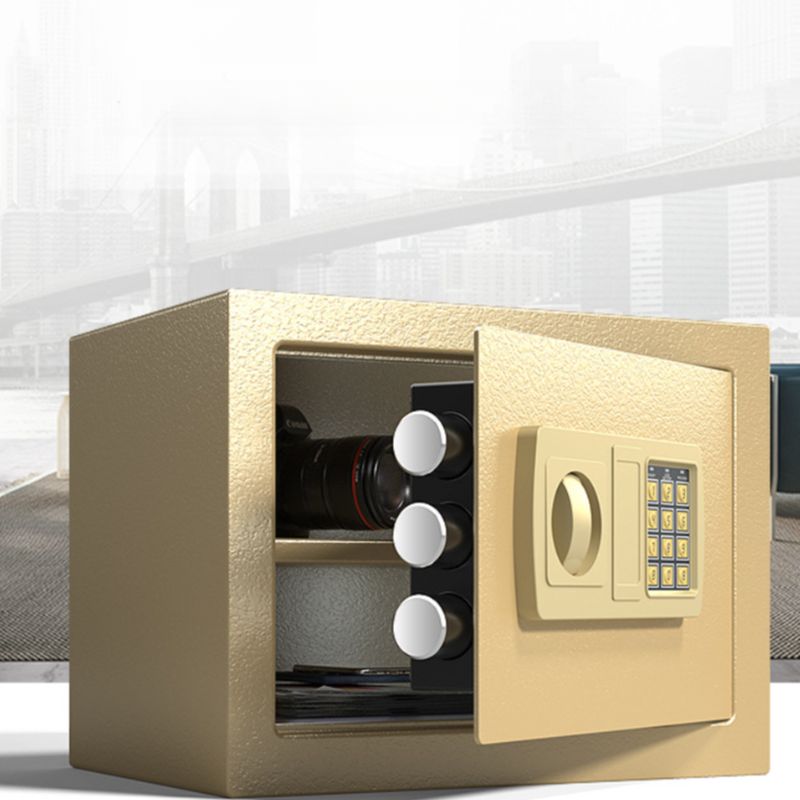 Steel Security Safe with Battery, Pry Resistant, Lockable with Keys