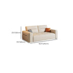 Fade-proofed Standard/Single Sofa in Off-White for Drawing Room with Armrest and 3/1 Pillow